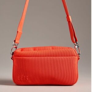 BEIS The Travel Crossbody in Flame NWT